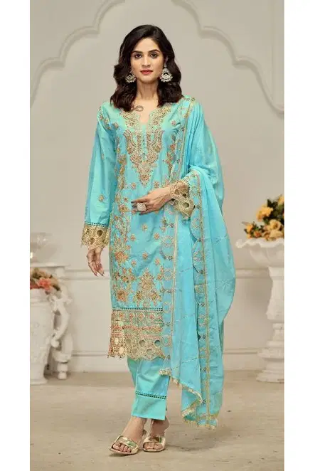 Bilqis B 182 Lawn Cotton Readymade Pakistani Suits Exporters In India